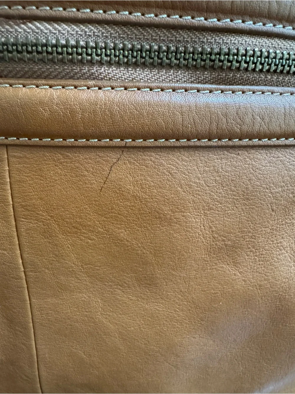 Hobo International Double Strap Camel Brown Leather Bag